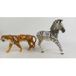 Beswick Zebra 845 and Tigress 1486 (2)