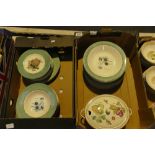 A collection of Wedgwood Sarah's Garden dinnerware to include dinner plates, side plates,