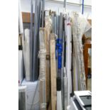 A very large collection of sizeable items to include - metal rails, springs,