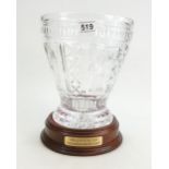 A Waterford crystal Millennium edition champagne bucket Height 32cm