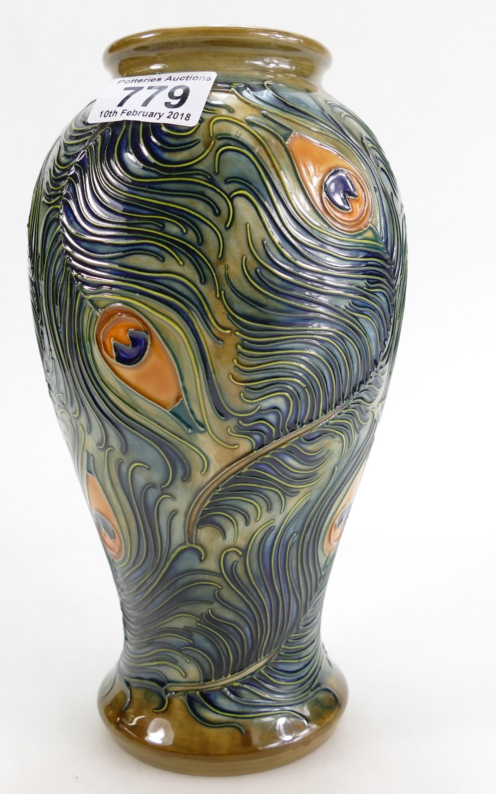 Moorcroft Pheonix design vase by Racheal Bishop for centinary of Moorcroft,
