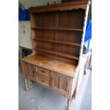 Light oak twentieth century open legged dresser