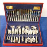 The Viners The Parish Collection silver plated boxed cutlery canteen set