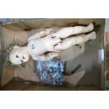 Large Chad Valley vintage DOLL, 54.5cm long appx.