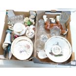 A mixed collection of ceramic items to include decorative plates,