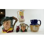 A collection of items to include Royal Doulton large character jug Pied Piper D6403,