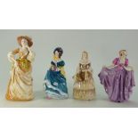 A collection of coalport figures to include Rosalinda & Judith Ann, Francesca,