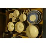 A collection of Wedgwood Sarah's Garden dinnerware to include bowls, cups, saucers, side plates,