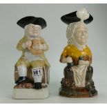 Woods and Sons limited edition Toby jug Admiral Lord Howe and similar Ralph Wood designed item,