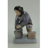 Royal Copenhagen Bing & Grondahl Large Figure - Eskimo with Bucket of Ice,