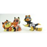 Lorna Bailey limited edition set of 2 cats.