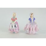 Royal Doulton figures Tootles HN1680 and Dinky Doo HN1678 (2)
