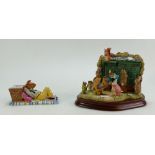Royal Doulton Wind in the Willows figure, Sprawling by the River Bank,