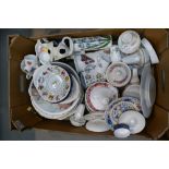 A mixed collection of items to include Portmerion storage jars, dinner plates,