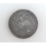 George III 1819 LIX silver UK CROWN COIN. VF e/k.