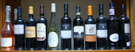 A selection of wines to include Chateau St Sainte Eulalie, Raimat Castelle Raimat 2014,