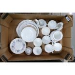 A collection of Royal Grafton First Love tea ware to include cups, saucers, side plates, etc.