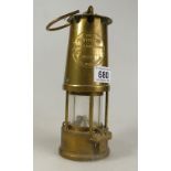 Brass Eccles Protector miners lamp