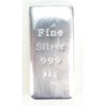 1 kilo (1000 grams) solid silver .999 fi