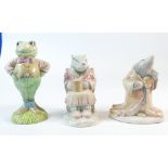 Royal Doulton 1980s prototype figures from The Wind in the Willows series comprising Mole,