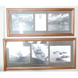 HMS Endurance Royal Navy photographs of a Argentine TNCB signing in wood frame and another ship