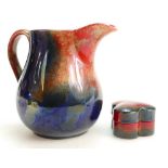 Bernard Moore Blakeney mottled flambe jug,