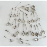 A collection of early hallmarked Silver cutlery,