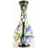 Moorcroft Otley Bluebell vase. Shape 80 height 15cm. Numbered Edition 211. Made for Macintyre & Co.