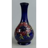 Moorcroft small vase decorated in the Anemone design, height 16cm.