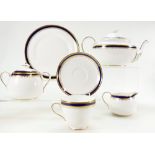 A large collection of Spode dinnerware in the Knightsbridge design.