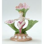 Wedgwood Sea Sprite bone china figural vase, height 19cm,