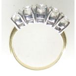 18ct Five Stone Diamond Ring. 5 x 20pt (1ct approx.