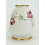 William Moorcroft Macintyre miniature Florian vase decorated in the Rose Garland design, height 6.