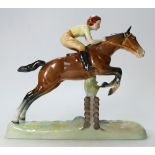 Beswick Girl on jumping horse 939.