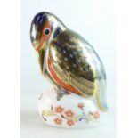 Royal Crown Derby paperweight Kingfisher,