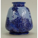 William Moorcroft Macintyre Florian vase decorated with Lilac, blue on lighter blue ground,