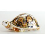 Royal Crown Derby paperweight Madagascan Tortoise, limited edition for Sinclairs, gold stopper,