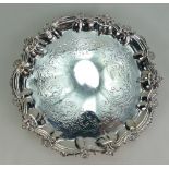 Silver salver by William Brown, hallmarked London 1836,