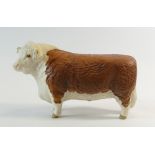 Beswick matt model of a Hereford Bull 1363A.