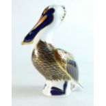 Royal Crown Derby paperweight Hadleigh Brown Pelican,