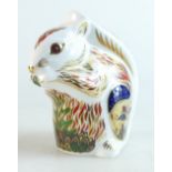 Royal Crown Derby paperweight Stoney Middleton Squirrel, limited edition for John Sinclairs,