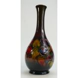 Walter Moorcroft large flambe vase decorated in the Clematis design,