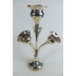 Silver Epergne, damaged. Weighable silver 225.7g plus loaded base.