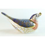 Royal Crown Derby paperweight Bluebird, celebrating with Geoff Taylor 25th Anniversary,