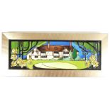 Moorcroft Limnerslease plaque. Shape PLQ3. Limited Edition 21 of 25.