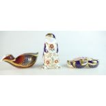 Royal Crown Derby paperweights Crab (no stopper, seconds),