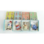 A set of Wade figures from the Noddy series comprising Noddy (leg re stuck),