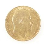 Gold full sovereign dated 1910