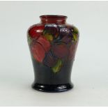 Walter Moorcroft flambe vase decorated in the Clematis design, height 13.