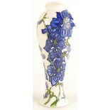 Moorcroft Delphinium vase. Shape 75, height 20cm. Designed by Kerry Goodwin.